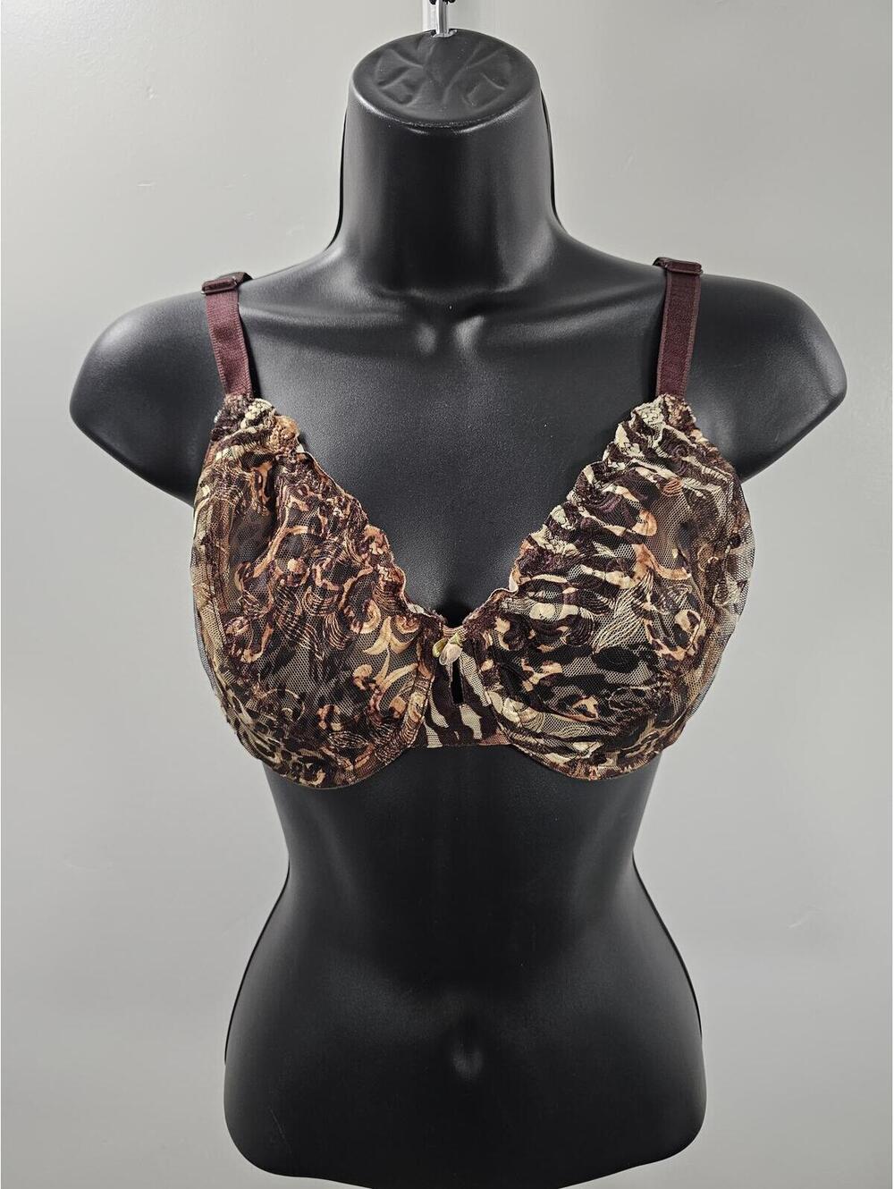 Whimsy  Animal Print Bra with Adjustable Straps 38D